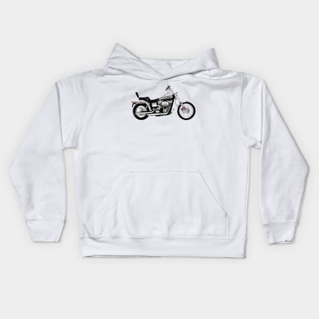 Bike - Fat Boy - No Txt Kids Hoodie by twix123844